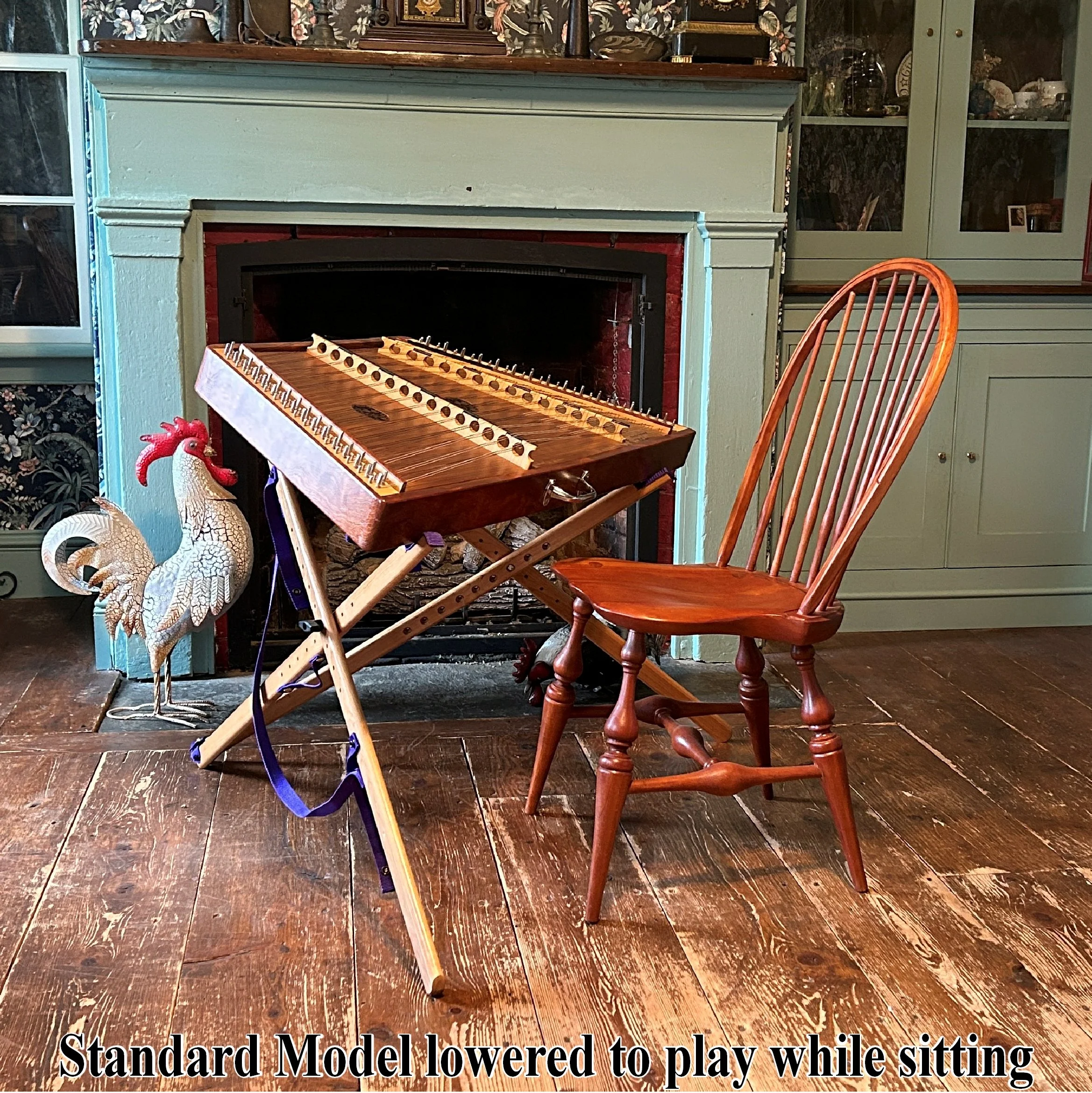 Hammered Dulcimer Sit-Down Stand — Wolf Hill Woodworking